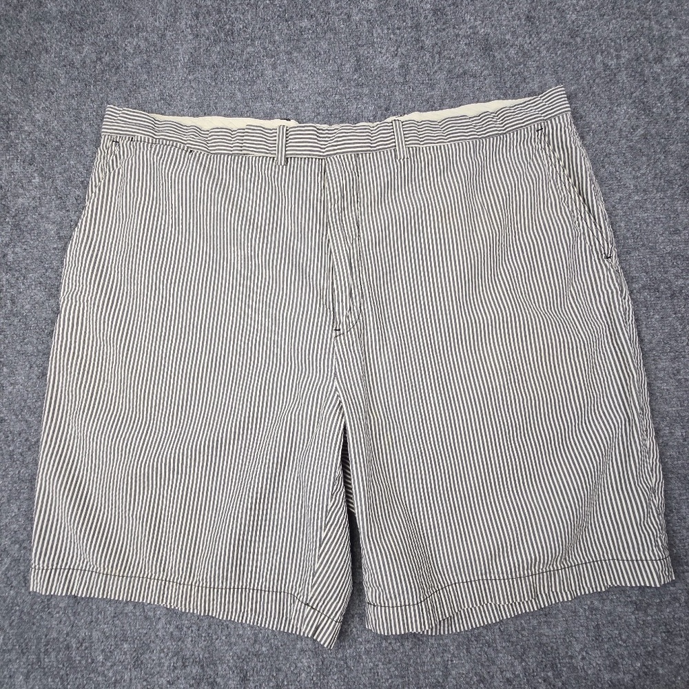 Polo by Ralph Lauren Navy and White Striped Flat Front Men’s Shorts